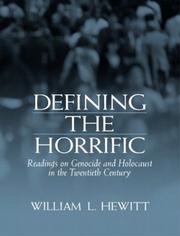 Cover of: Defining the Horrific by William Hewitt