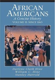 Cover of: African Americans: A Concise History, Vol. 2: Since 1865 (Chapters 12-23 and Epilogue)