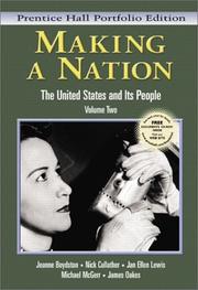 Cover of: Making a nation by Jeanne Boydston ... [et al.].