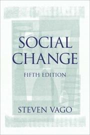 Cover of: Social Change, Fifth Edition | Steven Vago