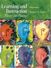 Cover of: Learning and Instruction by Margaret E. Gredler, Margaret E. Gredler