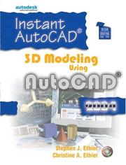 Cover of: Instant AutoCAD by Stephen J. Ethier, Christine A. Ethier, Stephen J. Ethier, Christine A. Ethier