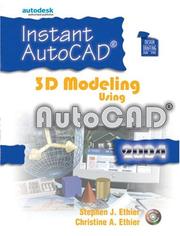 Cover of: Instant AutoCAD by Stephen J. Ethier, Christine A. Ethier