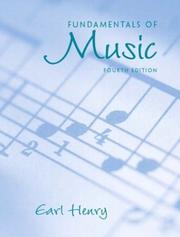 Cover of: Fundamentals of Music, Fourth Edition ( book only) by Earl Henry