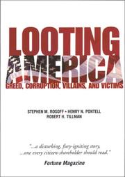 Cover of: Looting America by Stephen Rosoff, Henry Pontell, Robert Tillman