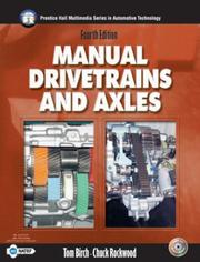 Cover of: Manual Drivetrains and Axles (4th Edition) (Prentice Hall Multimedia Series in Automotive Technology)
