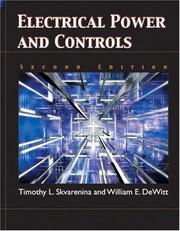 Cover of: Electrical Power and Controls (2nd Edition) by Timothy L. Skvarenina, William E. DeWitt