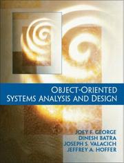 Cover of: Object-oriented systems analysis and design
