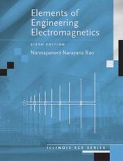Cover of: Elements of engineering electromagnetics