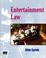 Cover of: Entertainment law