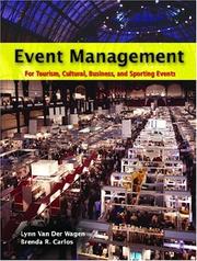 Event management by Lynn Van der Wagen, Lynn Van Der Wagen, Brenda R. Carlos