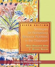 Strategies for addressing behavior problems in the classroom