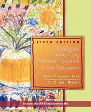 Cover of: Strategies for addressing behavior problems in the classroom by Mary Margaret Kerr