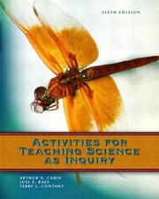 Cover of: Activities for Teaching science as inquiry