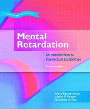 Cover of: Mental Retardation: An Introduction to Intellectual Disability (7th Edition)