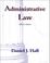 Cover of: Administrative Law