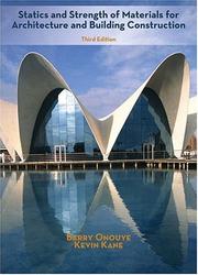Cover of: Statics and Strength of Materials for Architecture and Building Construction