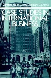 Cover of: Case studies in international business