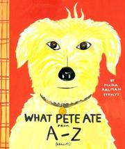 Cover of: What Pete Ate from A to Z