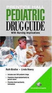 Cover of: Prentice Hall Pediatric Drug Guide (Prentice Hall Drug Guides)