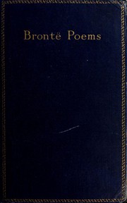 Cover of: Brontë Poems