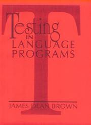 Cover of: Testing in language programs by James Dean Brown