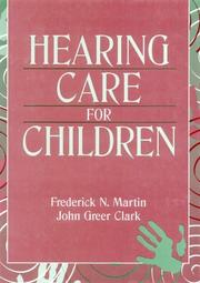 Cover of: Hearing care for children