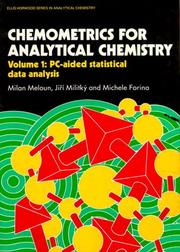 Cover of: Chemometrics for analytical chemistry. by M. Meloun, Meloun Milan, Jiri Militky, Michele Forina