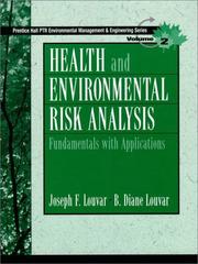 Cover of: Health and Environmental Risk Analysis Volume 2 | Joseph F. Louvar