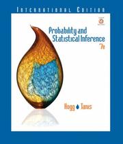 Cover of: Probability and Statistical Inference (Essentials S.) by Elliot A. Tanis, Robert V. Hogg