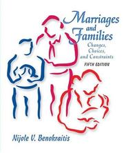 Cover of: Marriages and Families by Nijole V. Benokraitis