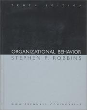 Cover of: Organizational Behavior and Self-Assessment Library 2.0/2004 CD (10th Edition)