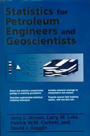 Cover of: Statistics for petroleum engineers and geoscientists