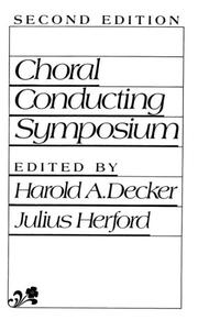 Cover of: Choral conducting symposium
