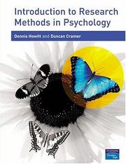 Cover of: Introduction to Research Methods in Psychology | Dennis Howitt