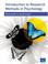 Cover of: Introduction to Research Methods in Psychology