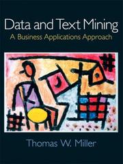 Cover of: Data and Text Mining | Thomas W. Miller