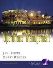 Cover of: Operations Management and Student CD-ROM, Seventh Edition