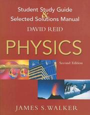 Cover of: Physics Student Study Guide And Selected Solutions Manual