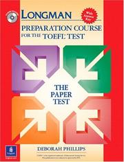 Cover of: Longman Preparation Course for the TOEFL Test by Deborah Phillips