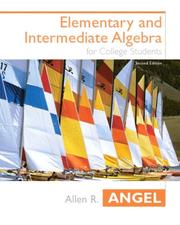 Cover of: Elementary and Intermediate Algebra, Second Edition