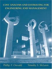 Cover of: Cost Analysis and Estimating for Engineering and Management by Phillip F. Ostwald, Timothy S. McLaren