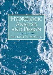 Cover of: Hydrologic Analysis and Design (3rd Edition) by Richard H. McCuen