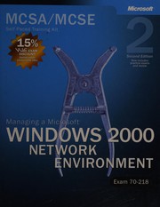 Cover of: MCSA/MCSE self-paces training kit: managing a Microsoft Windows 2000 network environment