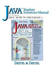 Cover of: Java: How to Program, Fifth Edition (Student Solutions Manual)