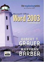 Cover of: Exploring Microsoft Word 2003 Comprehensive (The Exploring Office Series)