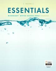 Cover of: Essentials Microsoft Office Access 2003 comprehensive