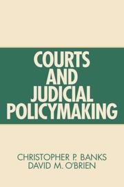 Cover of: Courts and Judicial Policymaking