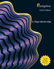 Cover of: Prealgebra (4th Edition) (Martin-Gay Hardback Series) | K. Elayn Martin-Gay