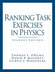 Cover of: Ranking Task Exercises in Physics by T L O'Kuma, D P Maloney, C J Hieggelke